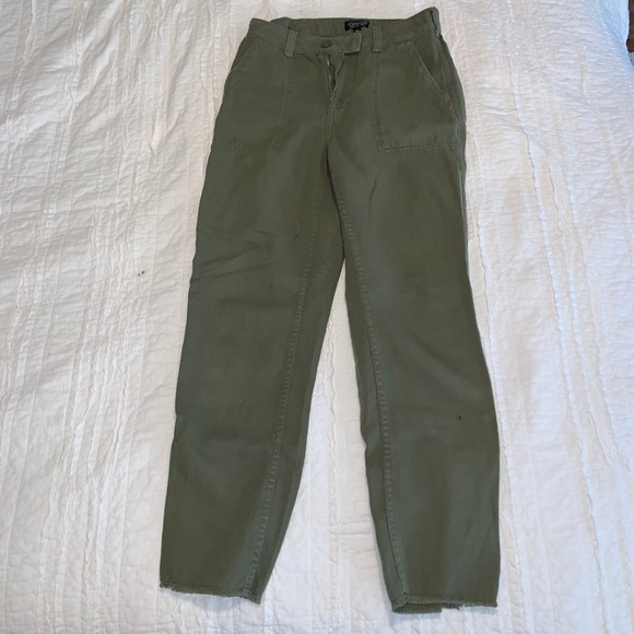 Topshop Green Pants - Picture 1 of 4